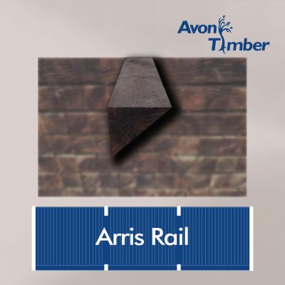 75x75mm Arris Rail Brown Treated