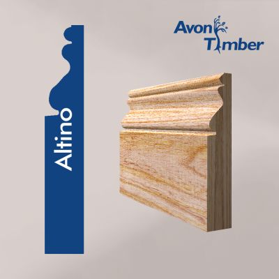 Solid American White Ash Altino Skirting (Per Metre)