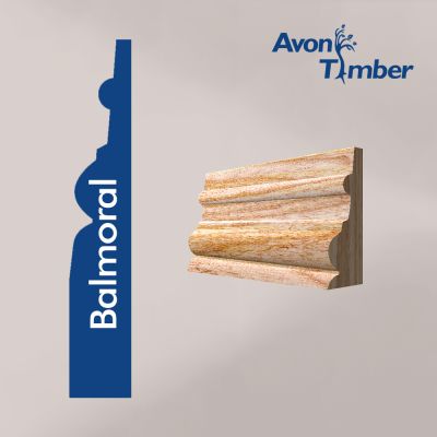 Solid American White Ash Balmoral Architrave (Per Metre)