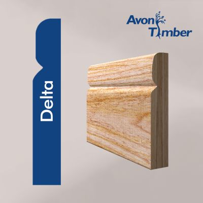 Solid American White Ash Delta Skirting (Per Metre)