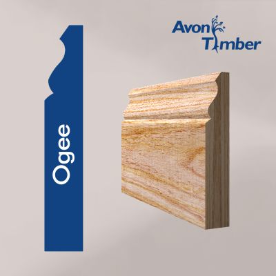 Solid American White Ash Ogee Skirting