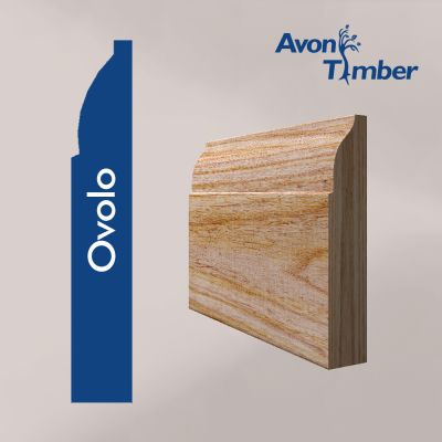 Solid American White Ash Ovolo Skirting