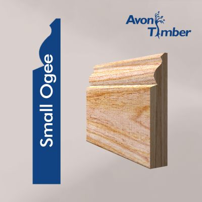 Solid American White Ash Small Ogee Skirting