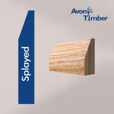 Solid American White Ash Splayed Architrave (Per Metre)