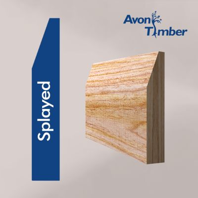 Solid American White Ash Splayed Skirting (Per Metre)