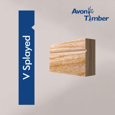 Solid American White Ash V Splayed Architrave (Per Metre)