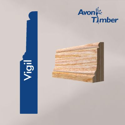 Solid American White Ash Vigil Architrave (Per Metre)