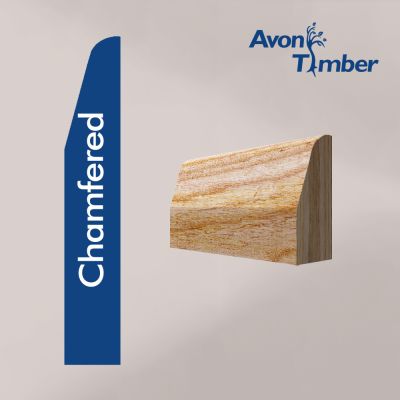 Solid American White Ash Chamfered Architrave (Per Metre)