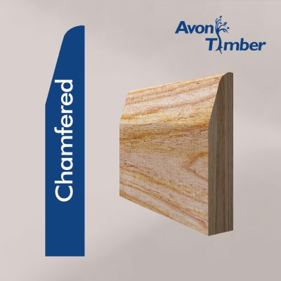 Solid American White Ash Chamfered Skirting (Per Metre)