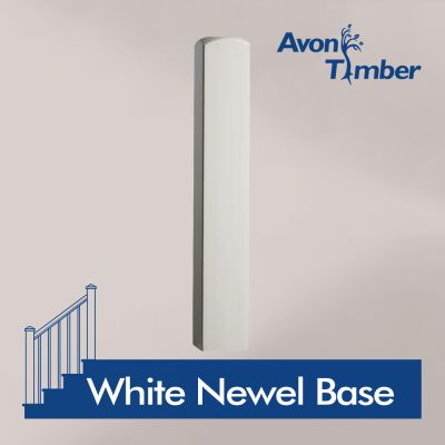 Benchmark White Primed Newel Base