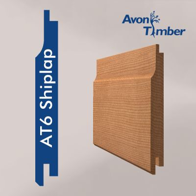 Cedar Type AT6 Shiplap Cladding (Per Metre)