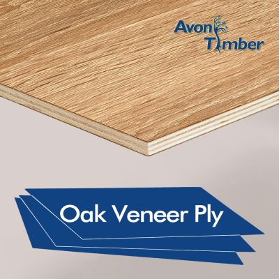 Decorative Veneered Plywood Crown Cut Oak (One Side)