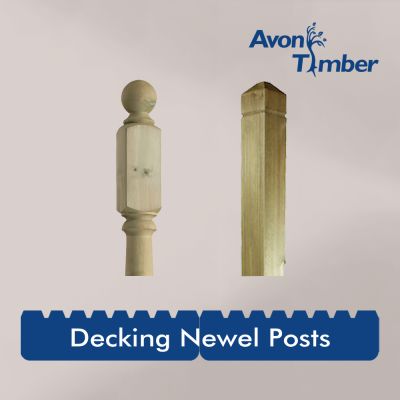 Green Treated Decking Newel Posts