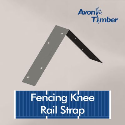 Galvanised Fencing Knee Rail Strap (75-475mm)