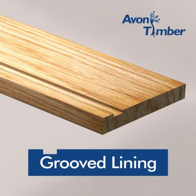 GROOVED SOLID OAK DOOR LINING SET