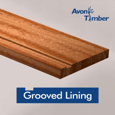 Grooved Solid Sapele Lining set With Doorstop
