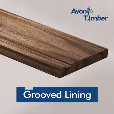 GROOVED SOLID WALNUT DOOR LINING SET