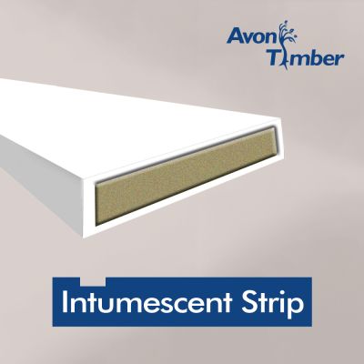 15x4 White Intumescent Strip - 2.1m Length