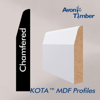 KOTA Chamfered and Rounded White MDF Set