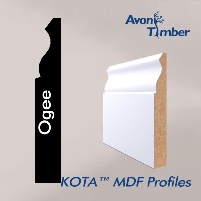 KOTA Ogee White MDF Set