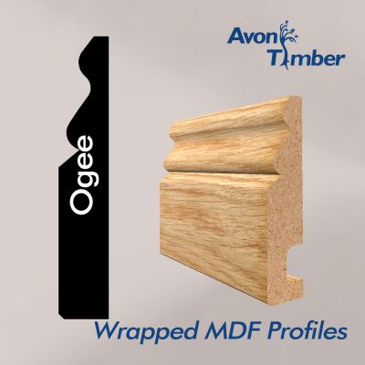 Light Oak Foil Wrapped Ogee MDF Set