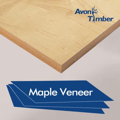 Decorative Veneered MDF Maple Two Sides A/B Quality