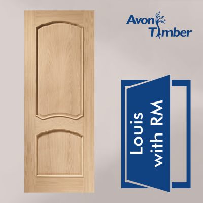 Oak Internal Door: Type Louis with Raised Mouldings