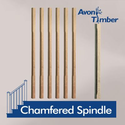 Benchmark Oak Stop Chamfered Spindle