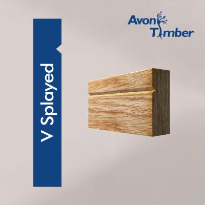 Solid Oak V Splayed Architrave (Per Metre)