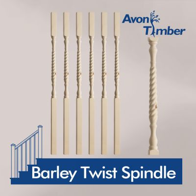 Benchmark Pine Barley Twist Spindle