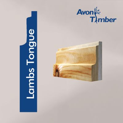 Solid Pine Lambs Tongue Architrave (Per Metre)