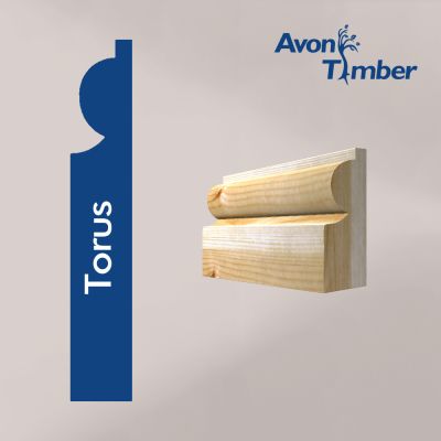 25x75mm Redwood Torus Architrave