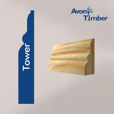 Solid Pine Tower Architrave (Per Metre)