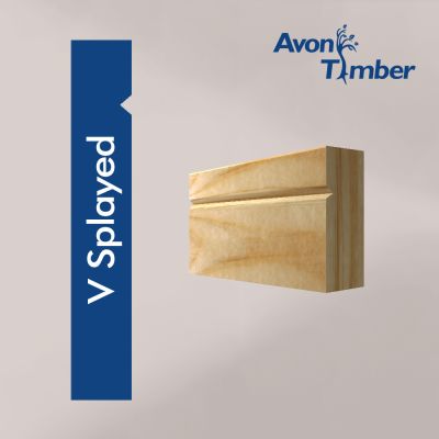 Solid Pine V Splayed Architrave (Per Metre)
