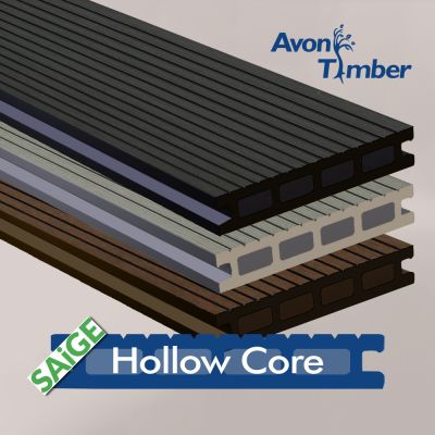 23 x 143 x 3.6m Hollow Mid Groove  Composite Saige Longlife Decking