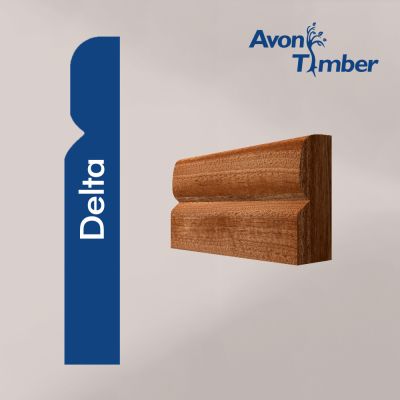 Solid Sapele Delta Architrave (Per Metre)