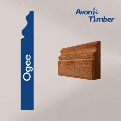 Solid Sapele 15mm Ogee Architrave (Per Metre)