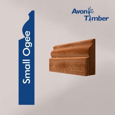 Solid Sapele Small Ogee Architrave (Per Metre)