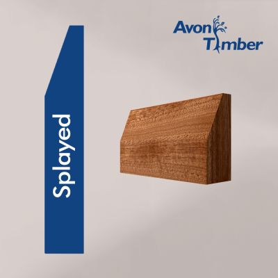 Solid Sapele Splayed Architrave (Per Metre)