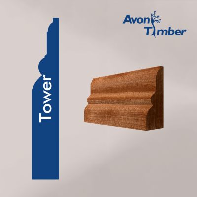 Solid Sapele Tower Architrave