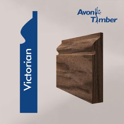 Solid American Black Walnut Victorian Skirting (Per Metre)