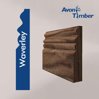 Solid American Black Walnut Waverley Skirting (Per Metre)