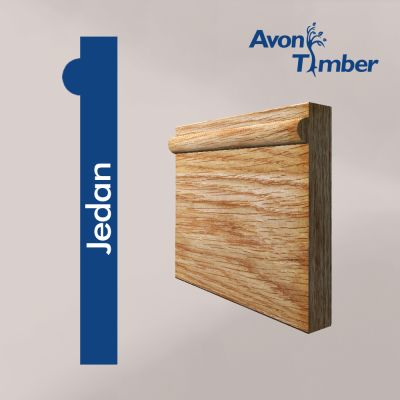 Jedan Profile Solid Oak Skirting Board (Per Metre)