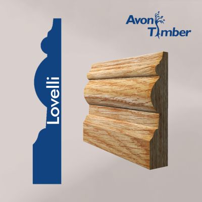 Lovelli Profile Solid Oak Skirting Board (Per Metre)