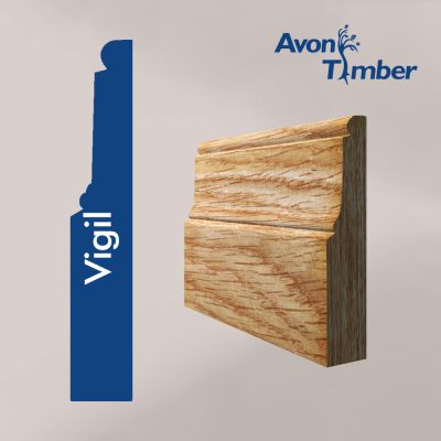 Vigil Profile Solid Oak Skirting Board (Per Metre)