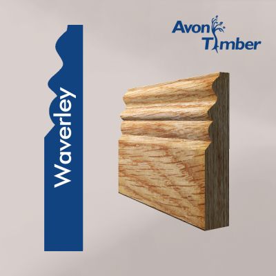 Waverley Profile Solid Oak Skirting Board (Per Metre)