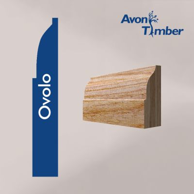 Solid American White Ash Ovolo Architrave (Per Metre)