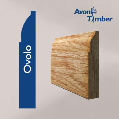 Solid Oak Ovolo Skirting (Per Metre)
