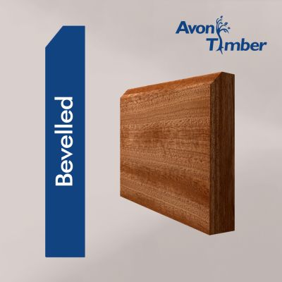 Solid Sapele Bevelled Skirting (Per Metre)