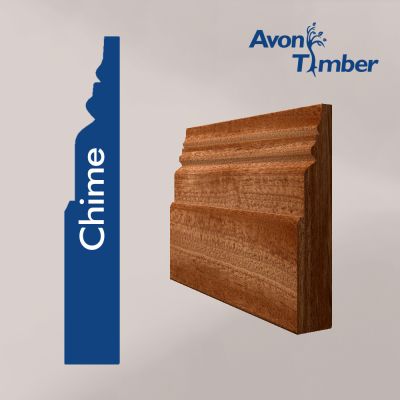 Solid Sapele Chime Skirting (Per Metre)